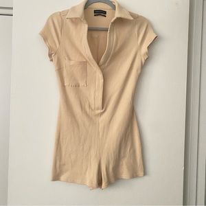 UO Cream Romper Size Small